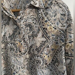 Notations VTG Paisley Button-Up Shirt size L
